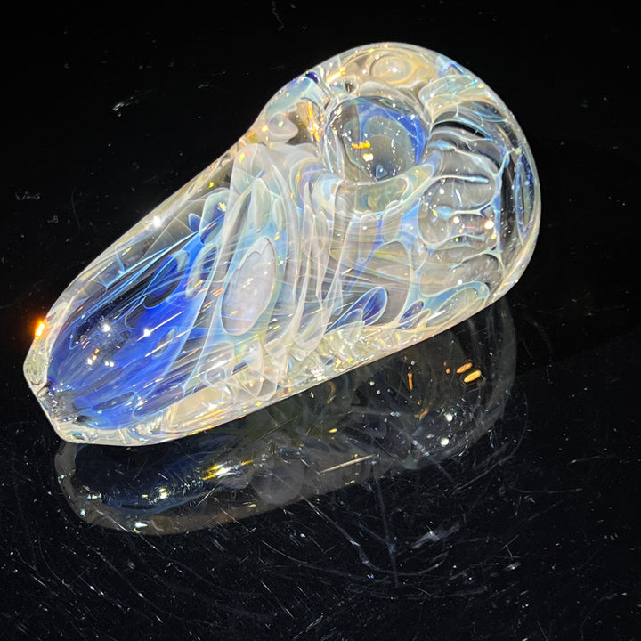 Silver Fume Egg Spoon Glass Pipe Avant Garde   