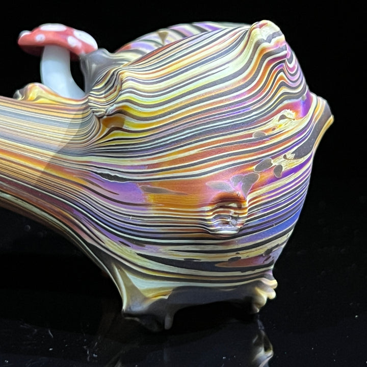 Wood Grain Caterpillar Gandalf Pipe Glass Pipe Wazoo Glass