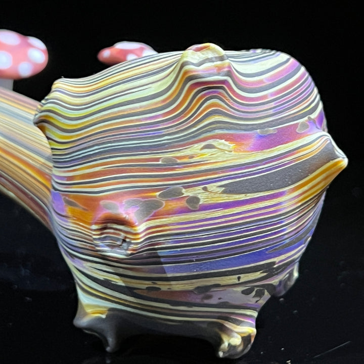 Wood Grain Caterpillar Gandalf Pipe Glass Pipe Wazoo Glass