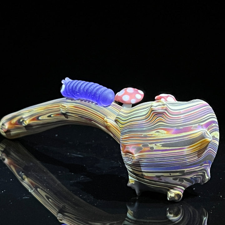 Wood Grain Caterpillar Gandalf Pipe Glass Pipe Wazoo Glass