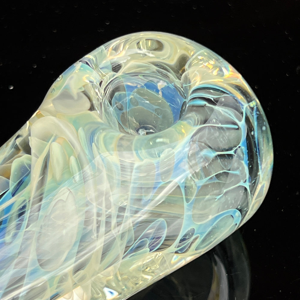 Silver Fume Egg Spoon Glass Pipe Avant Garde   