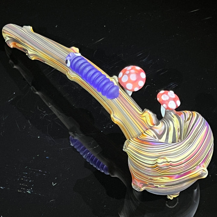 Wood Grain Caterpillar Gandalf Pipe Glass Pipe Wazoo Glass