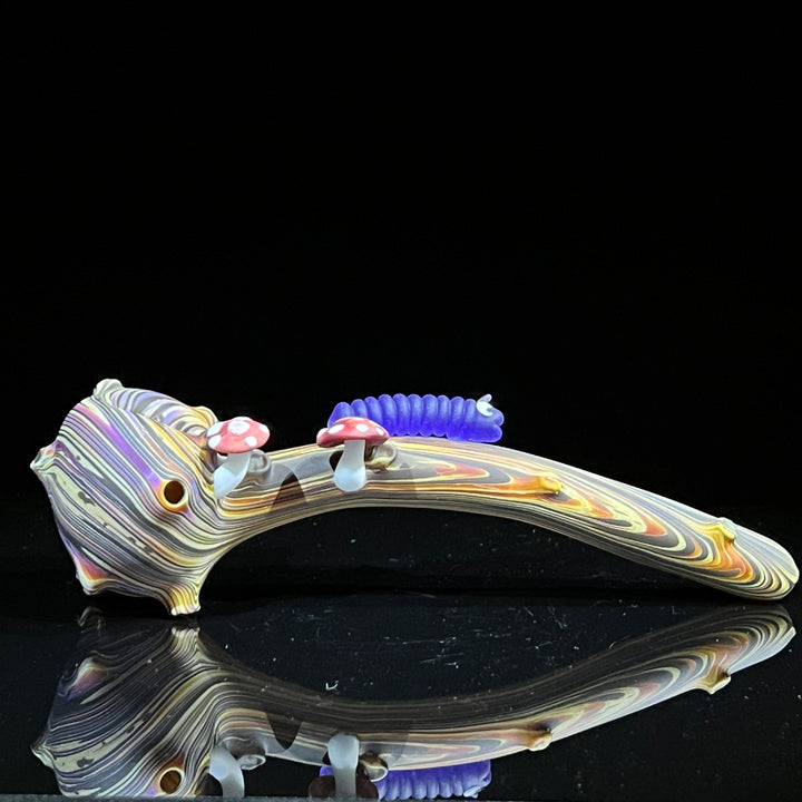 Wood Grain Caterpillar Gandalf Pipe Glass Pipe Wazoo Glass