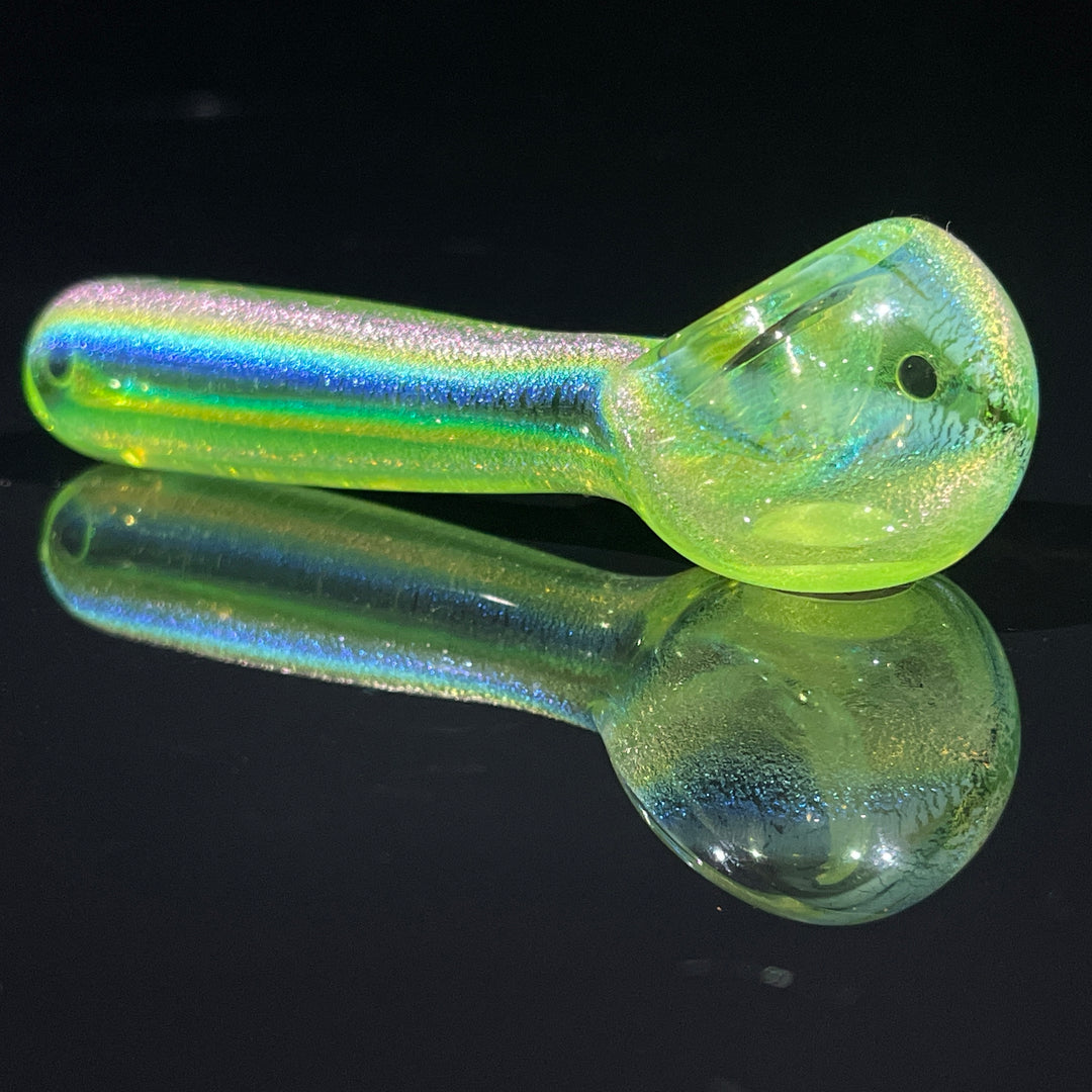 Watermelon Dichro Pocket Spoon Glass Pipe Jellyfish Glass