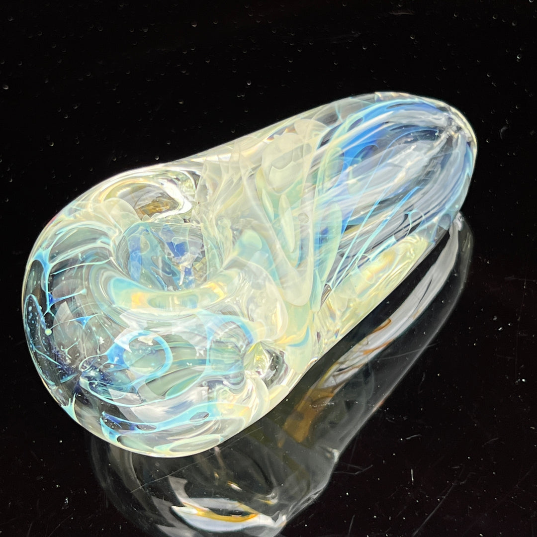 Silver Fume Egg Spoon Glass Pipe Avant Garde   