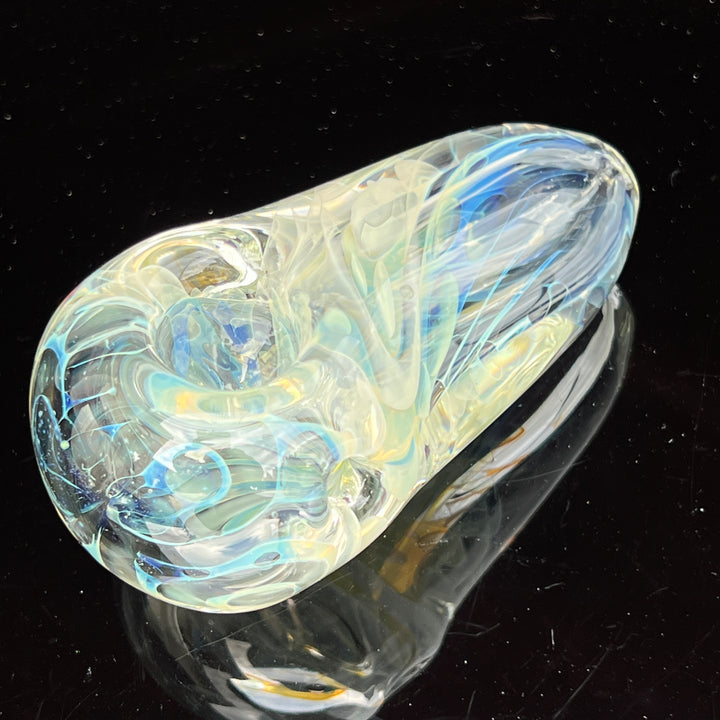 Silver Fume Egg Spoon Glass Pipe Avant Garde   