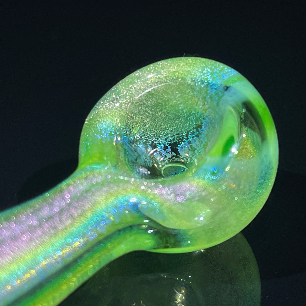 Watermelon Dichro Pocket Spoon Glass Pipe Jellyfish Glass