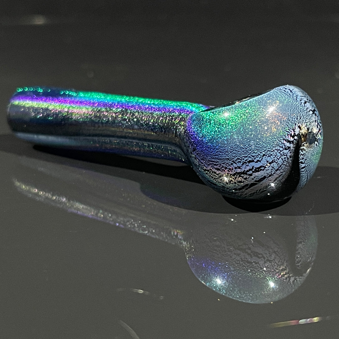 Celestial Glitter Dichro Pocket Spoon Glass Pipe Jellyfish Glass