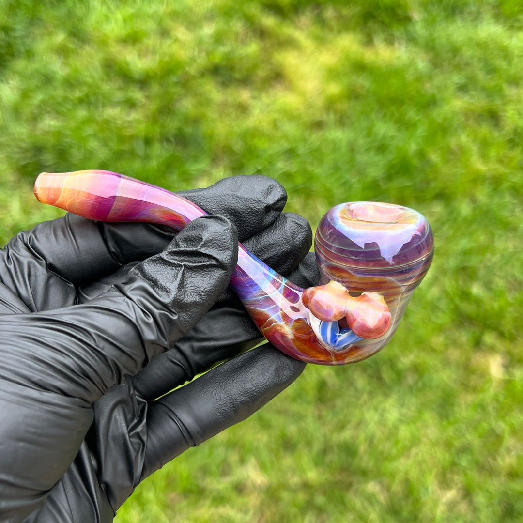Mushroom Sherlock Glass Pipe Updog Glass   