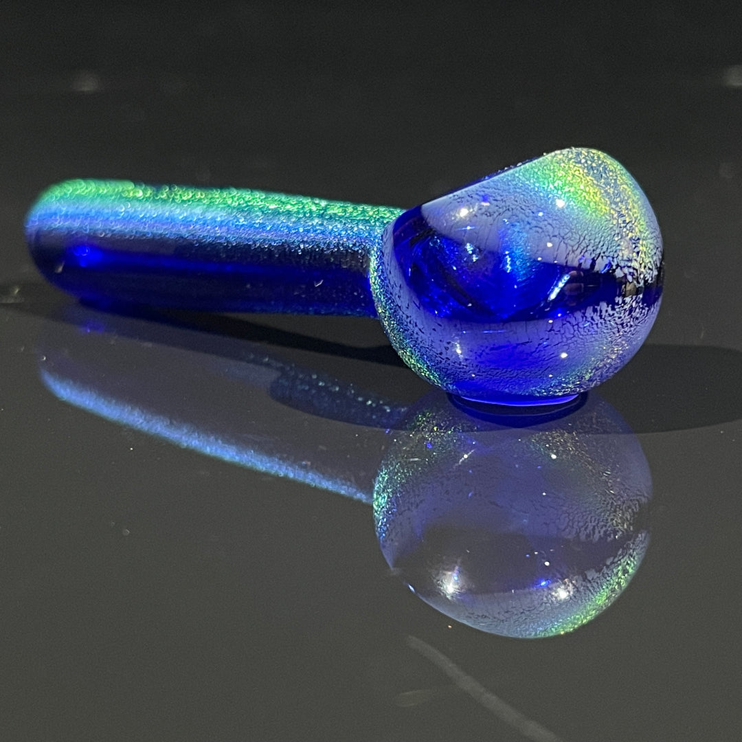 Lapis Lazuli Dichro Pocket Spoon Glass Pipe Jellyfish Glass