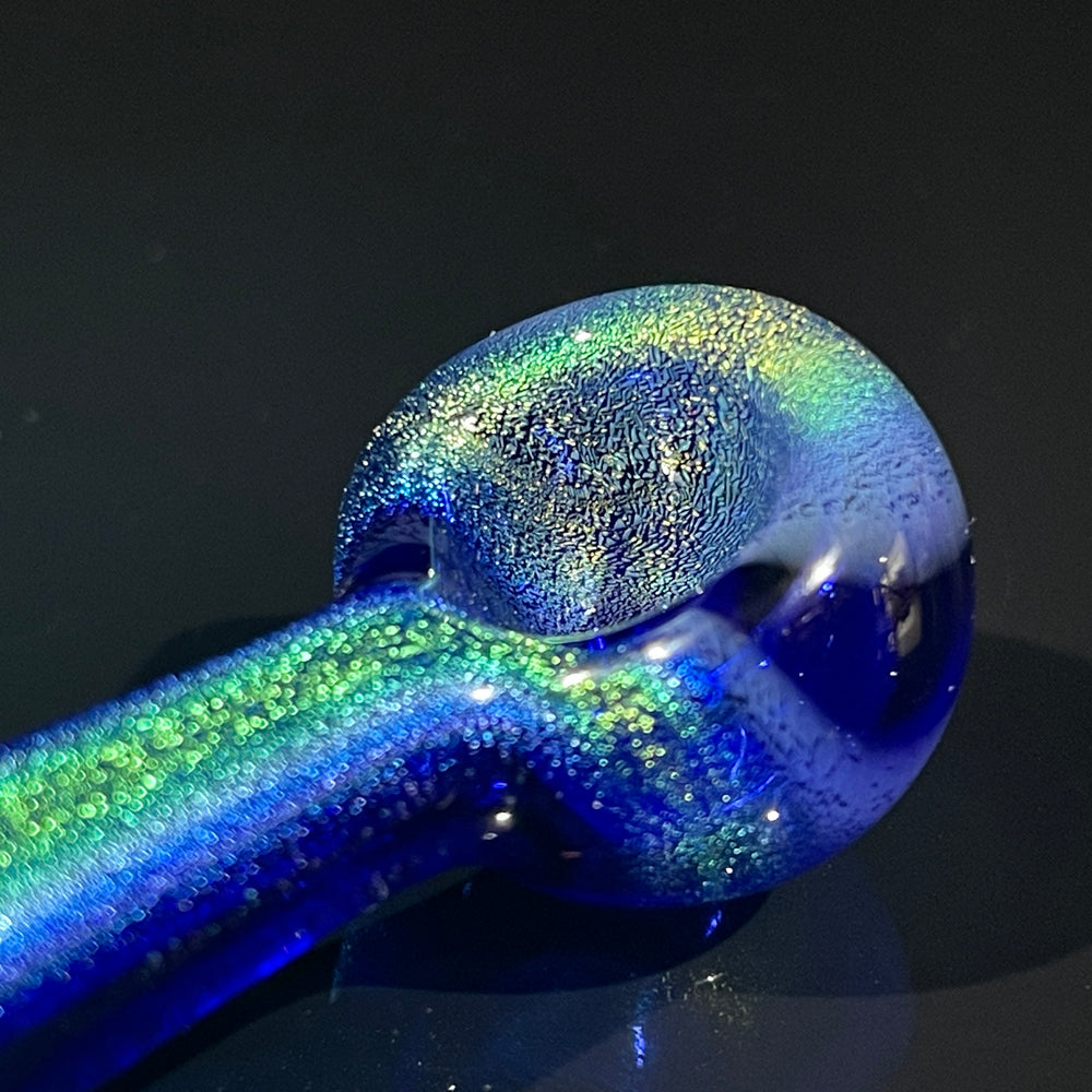 Lapis Lazuli Dichro Pocket Spoon Glass Pipe Jellyfish Glass