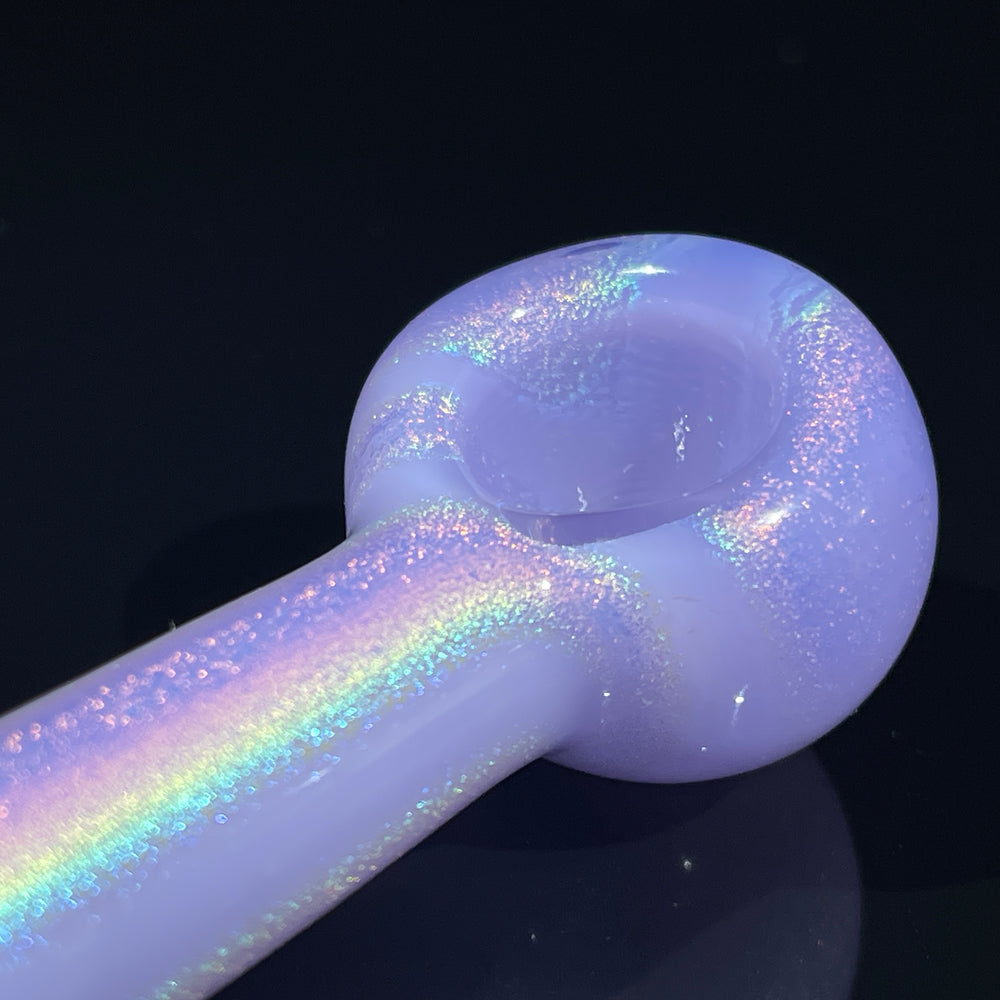 Lavender Unicorn Dichro Pocket Spoon Glass Pipe Jellyfish Glass