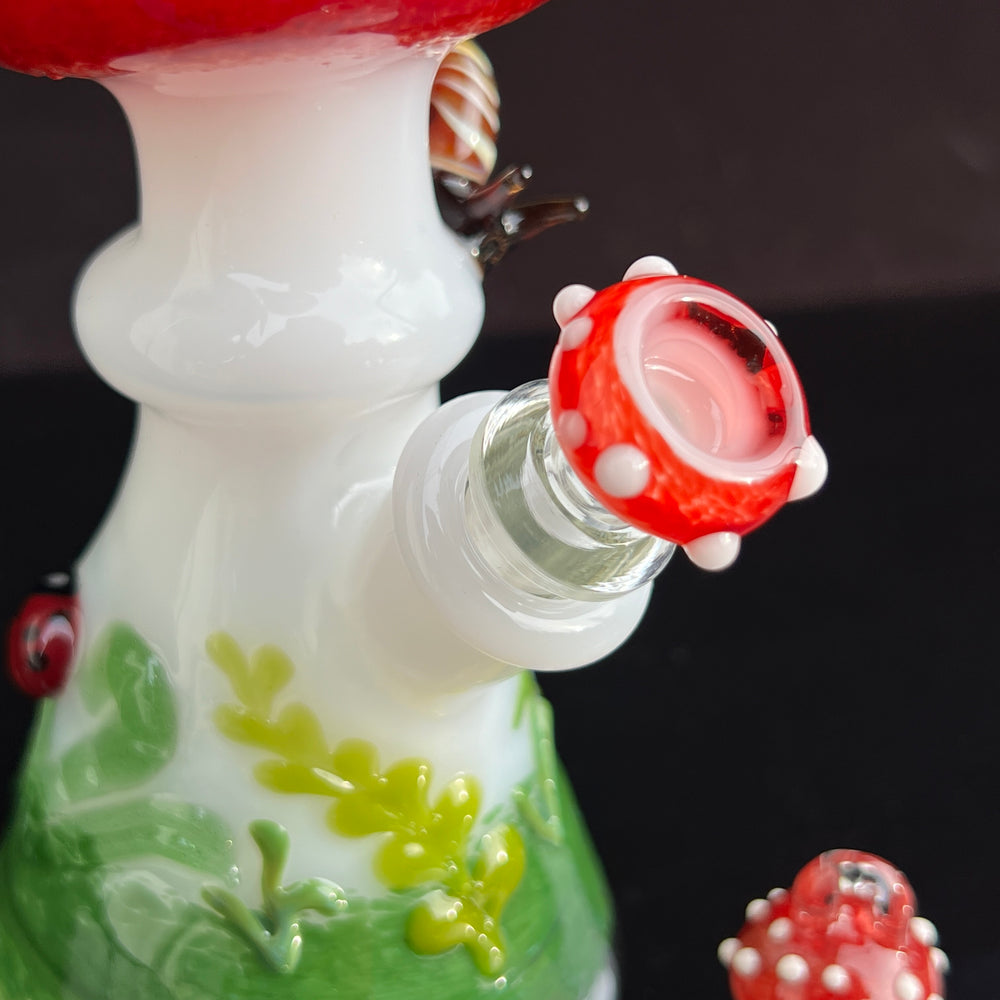 Mushy Rig with Snail Glass Pipe Fiona Phoenix Fire   