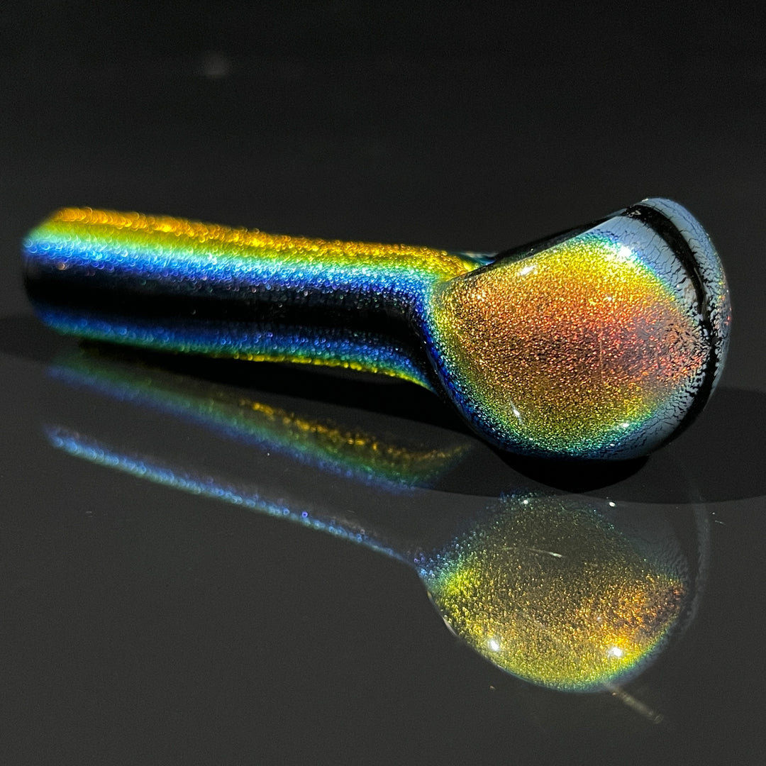 Celestial Glitter Dichro Pocket Spoon Glass Pipe Jellyfish Glass