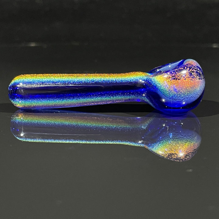 Lapis Lazuli Dichro Chillum Glass Pipe Jellyfish Glass