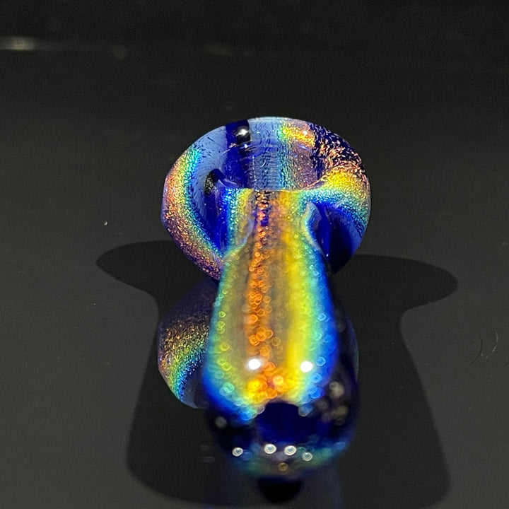 Lapis Lazuli Dichro Chillum Glass Pipe Jellyfish Glass