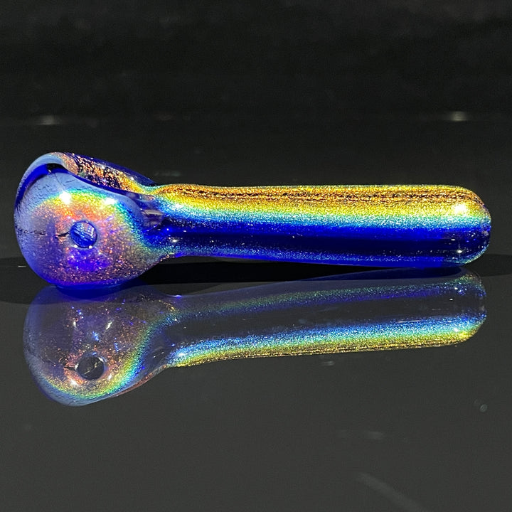 Lapis Lazuli Dichro Chillum Glass Pipe Jellyfish Glass