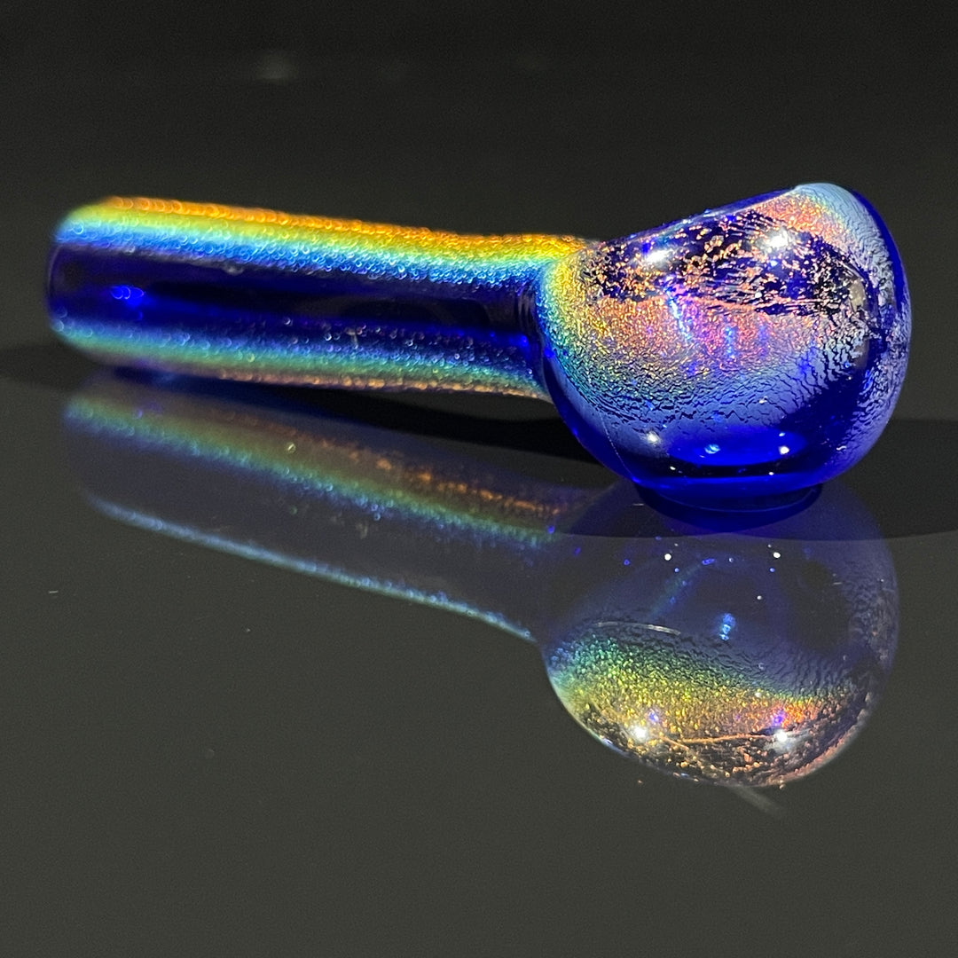 Lapis Lazuli Dichro Chillum Glass Pipe Jellyfish Glass