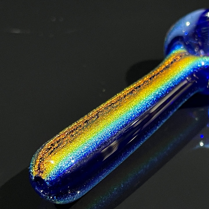 Lapis Lazuli Dichro Chillum Glass Pipe Jellyfish Glass