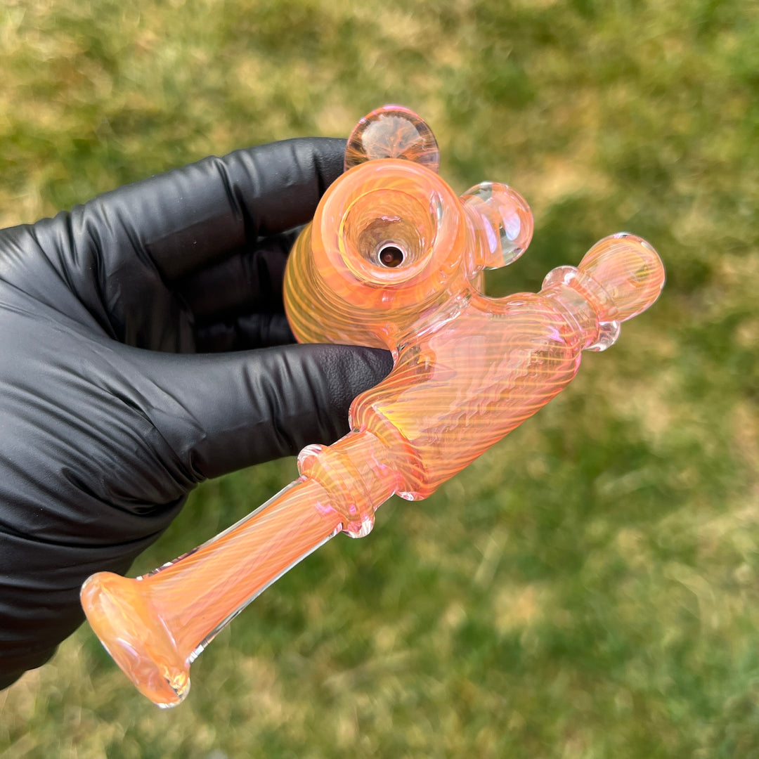 Gold Fumed Sidecar Pipe Glass Pipe Sugar Shack   