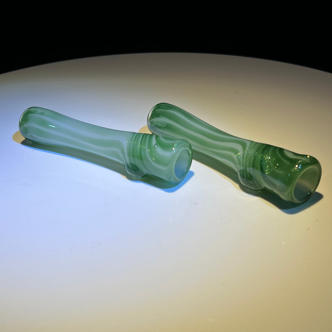 Mighty Moss UV Chillum Glass Pipe Taggart Glass   