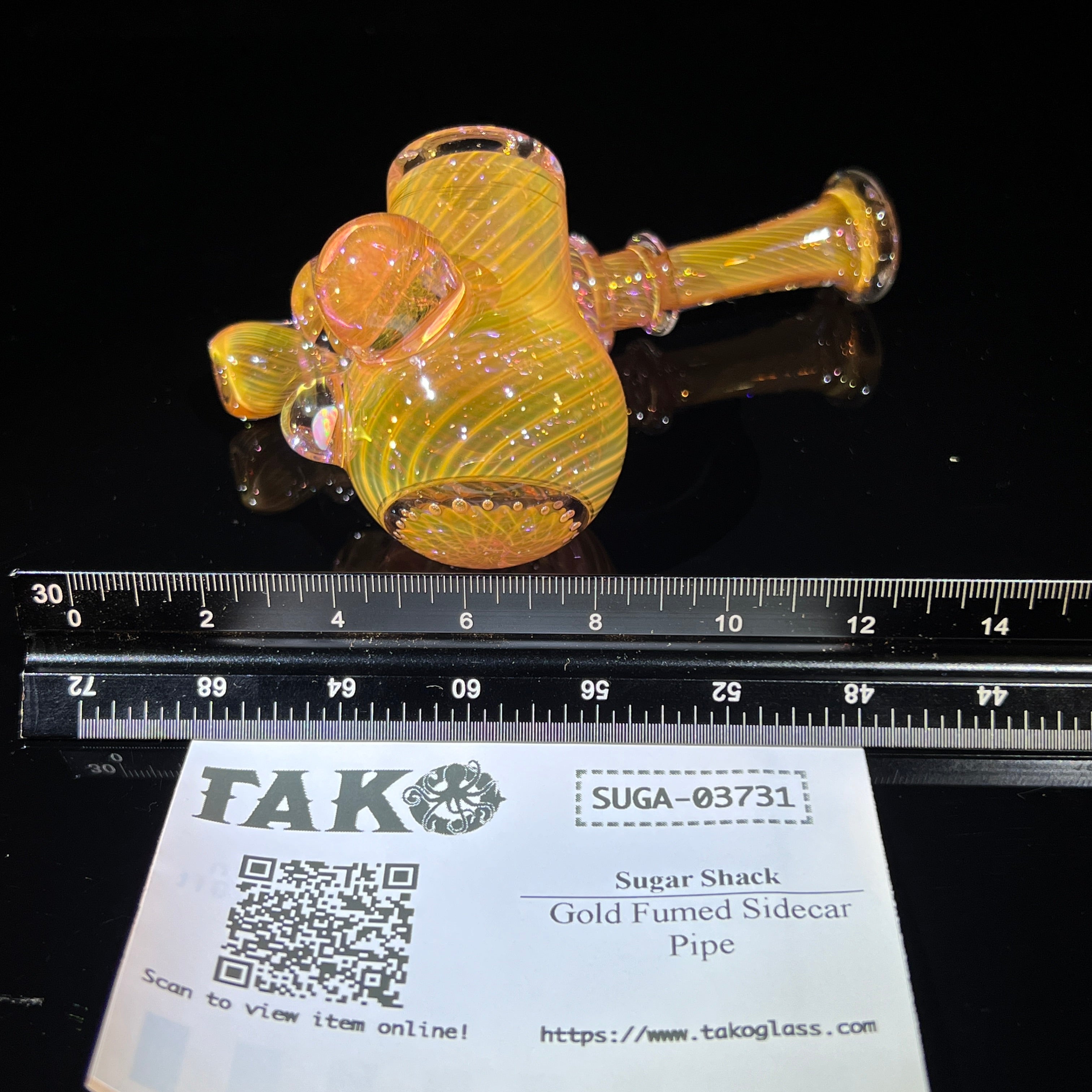 Metallic Gold Spike Fume Spoon – Tako Glass