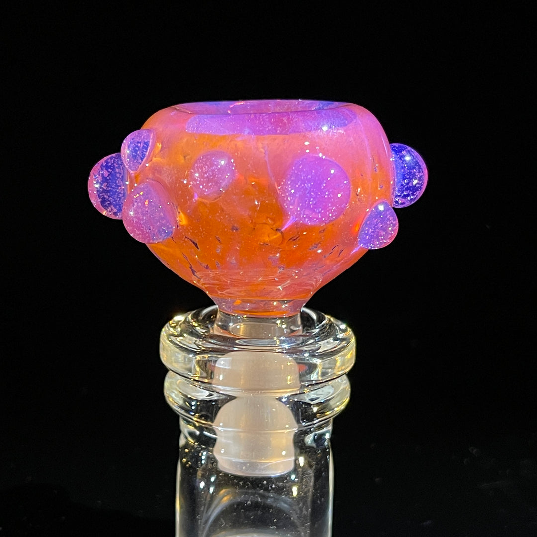 14 mm Atomic Tangerine PullSlide Water Pipe Beezy Glass   