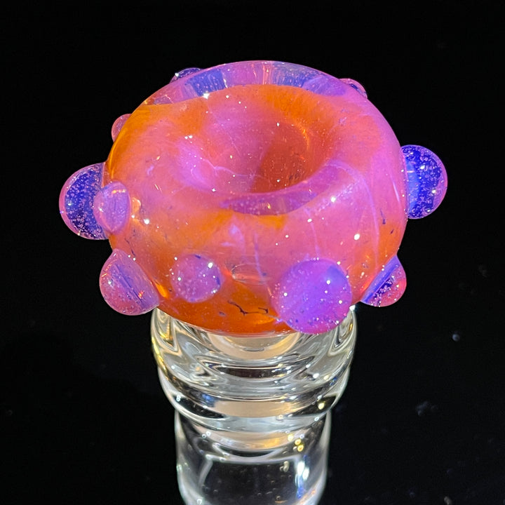 14 mm Atomic Tangerine PullSlide Water Pipe Beezy Glass   