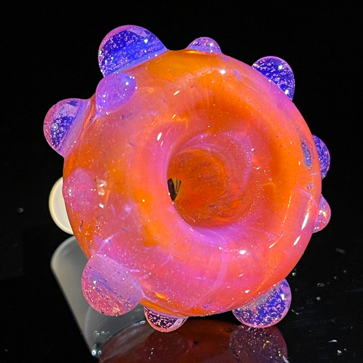 14 mm Atomic Tangerine PullSlide Water Pipe Beezy Glass   