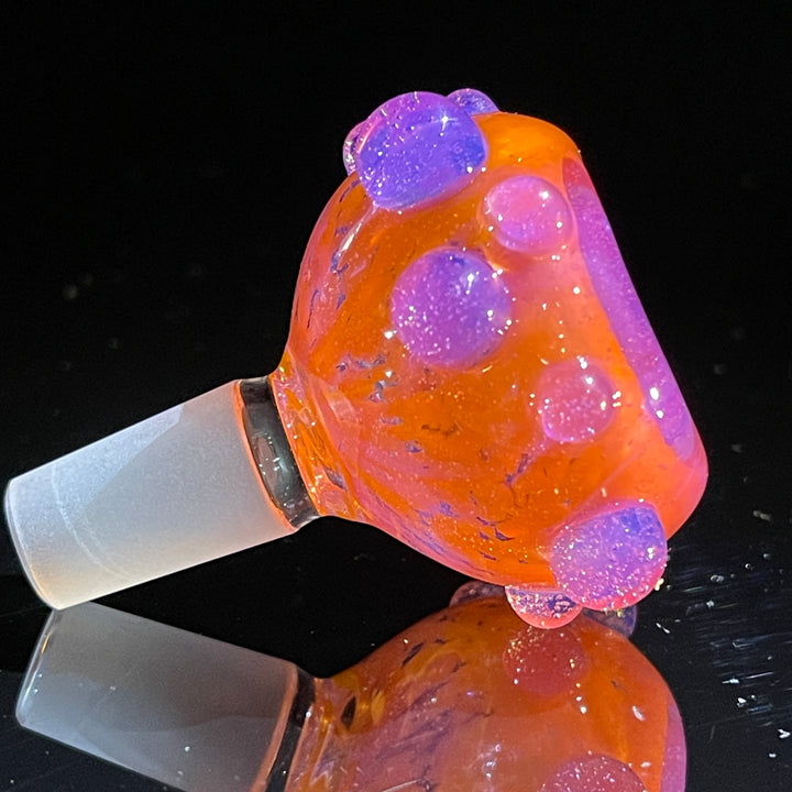 14 mm Atomic Tangerine PullSlide Water Pipe Beezy Glass   