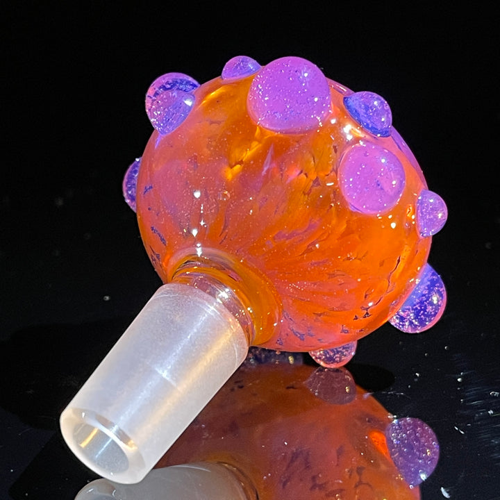 14 mm Atomic Tangerine PullSlide Water Pipe Beezy Glass   