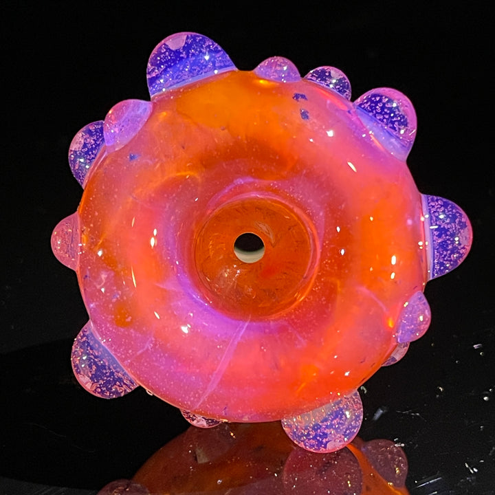 14 mm Atomic Tangerine PullSlide Water Pipe Beezy Glass   