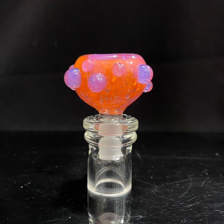 14 mm Atomic Tangerine PullSlide Water Pipe Beezy Glass   