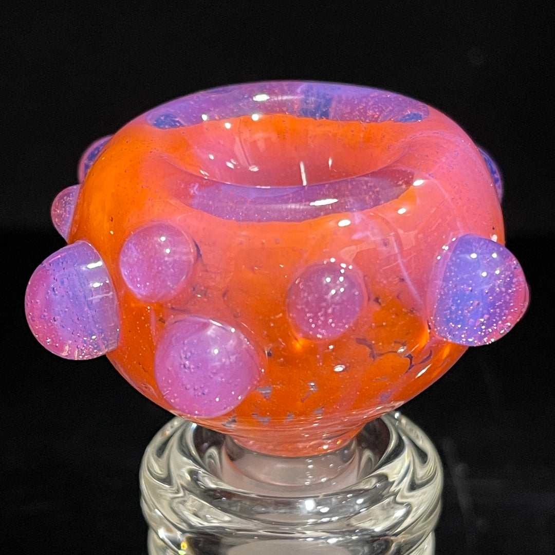 14 mm Atomic Tangerine PullSlide Water Pipe Beezy Glass   