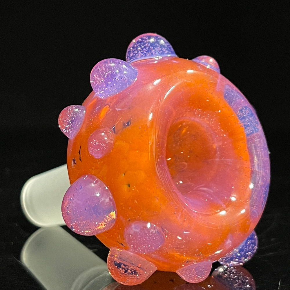 14 mm Atomic Tangerine PullSlide Water Pipe Beezy Glass   