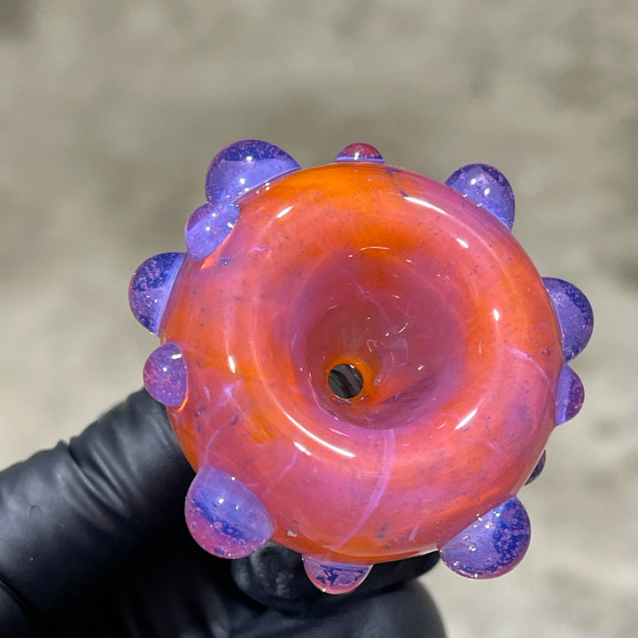 14 mm Atomic Tangerine PullSlide Water Pipe Beezy Glass   