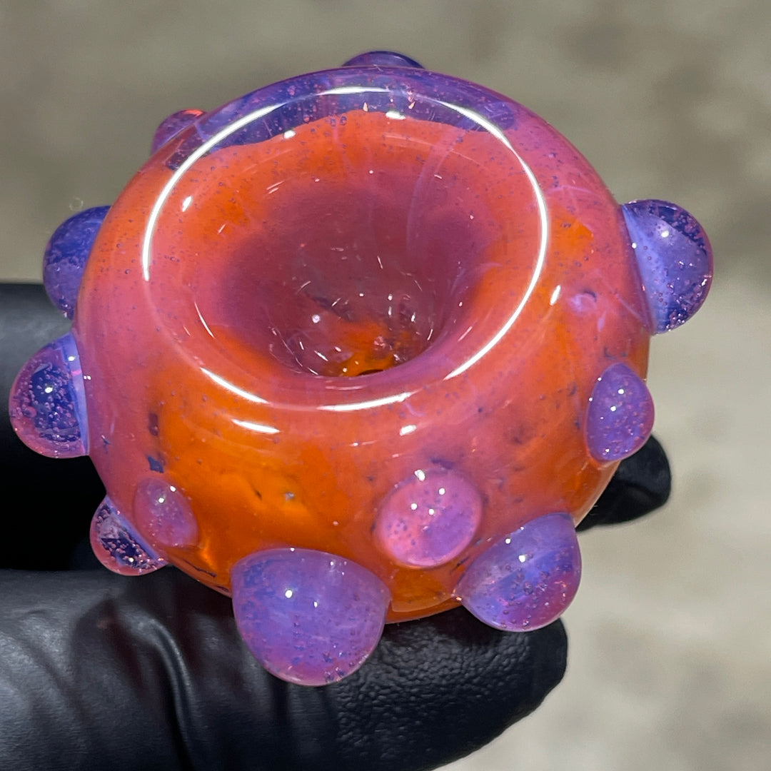 14 mm Atomic Tangerine PullSlide Water Pipe Beezy Glass   