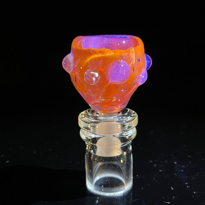 14 mm Atomic Tangerine PullSlide Water Pipe Beezy Glass   
