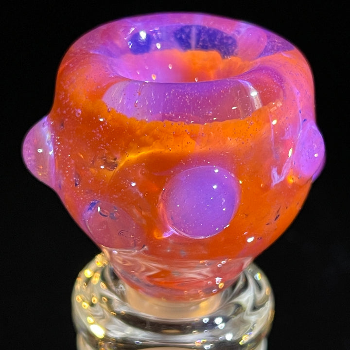 14 mm Atomic Tangerine PullSlide Water Pipe Beezy Glass   