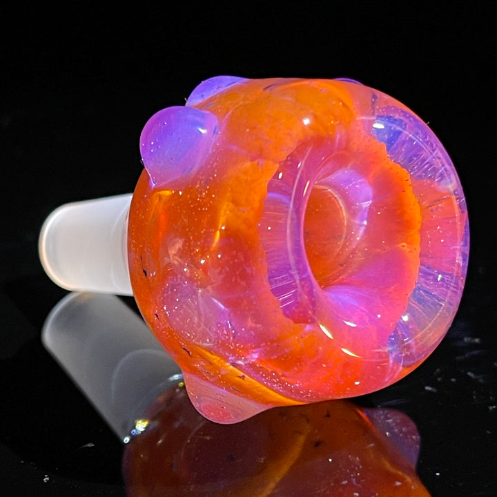 14 mm Atomic Tangerine PullSlide Water Pipe Beezy Glass   