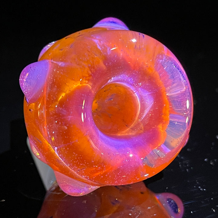14 mm Atomic Tangerine PullSlide Water Pipe Beezy Glass   