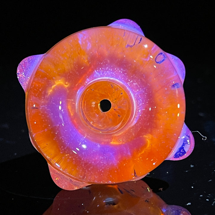 14 mm Atomic Tangerine PullSlide Water Pipe Beezy Glass   