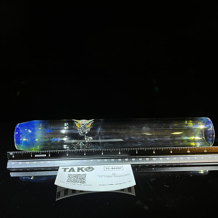 12" Fume Steamroller Glass Pipe TG   