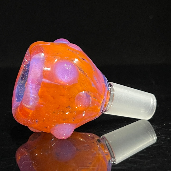 14 mm Atomic Tangerine PullSlide Water Pipe Beezy Glass   