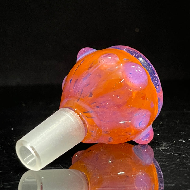 14 mm Atomic Tangerine PullSlide Water Pipe Beezy Glass   