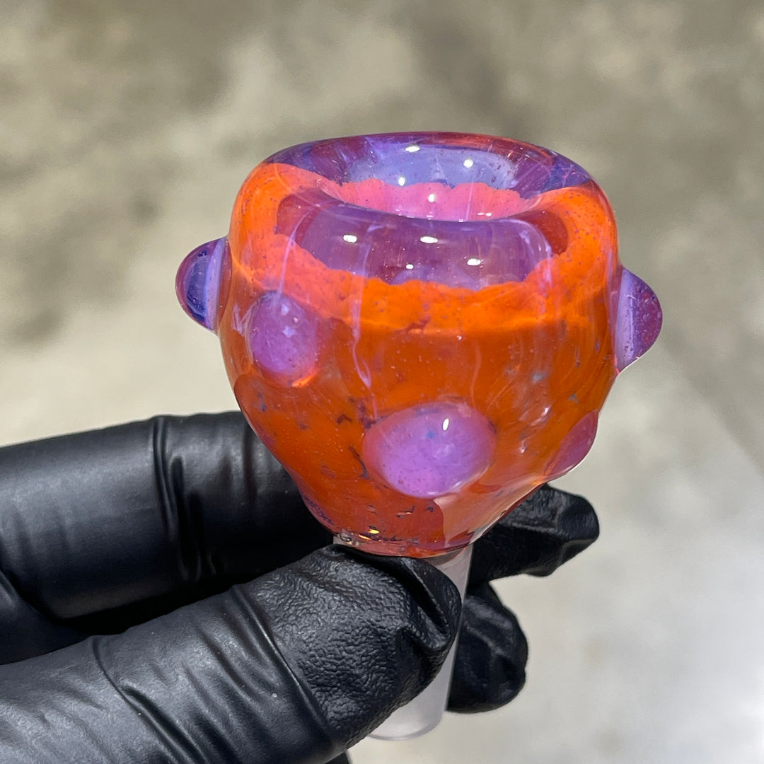 14 mm Atomic Tangerine PullSlide Water Pipe Beezy Glass   