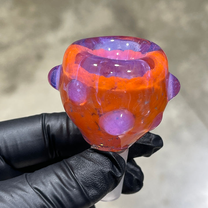 14 mm Atomic Tangerine PullSlide Water Pipe Beezy Glass   