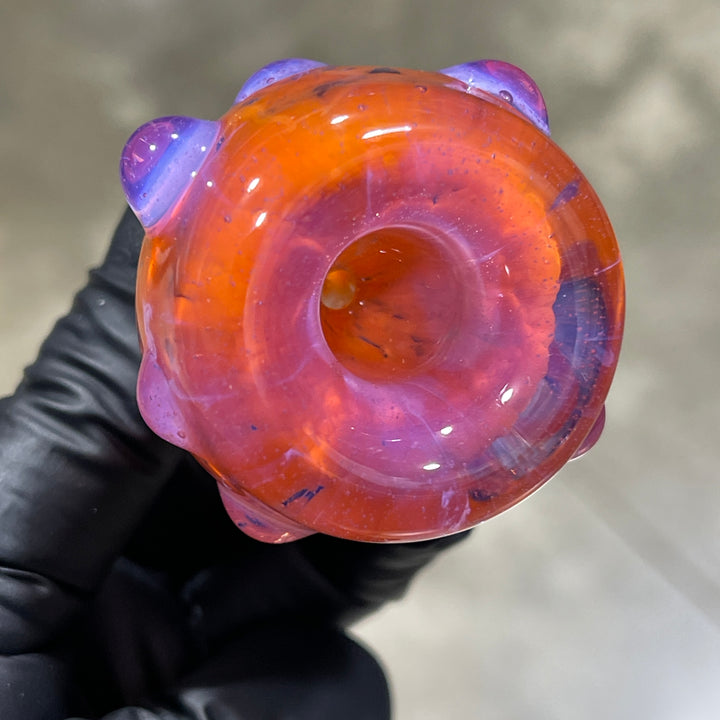 14 mm Atomic Tangerine PullSlide Water Pipe Beezy Glass   