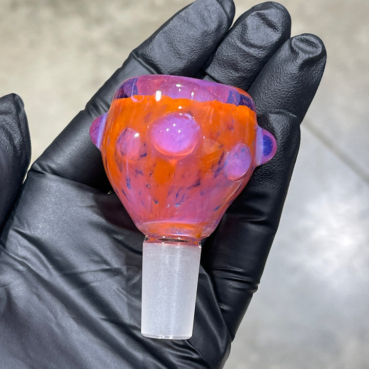 14 mm Atomic Tangerine PullSlide Water Pipe Beezy Glass   
