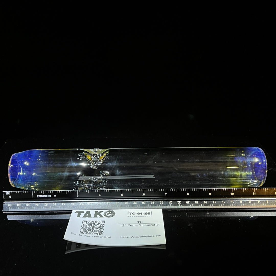 12" Fume Steamroller Glass Pipe TG   